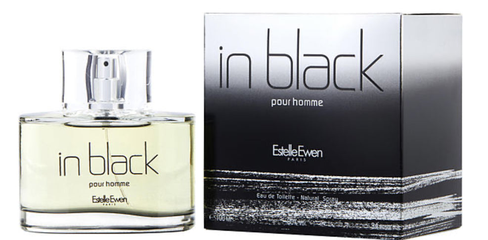 IN BLACK By Estelle Ewen ( Men ) EDT SP 3.4 OZ ( France ) - Close Out