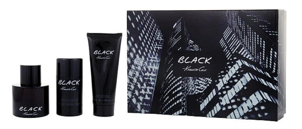 KENNETH COLE BLACK 3 Pc Set ( M ) SP 3.4, ASB 3.4, BODY SPRAY 6.0 OZ