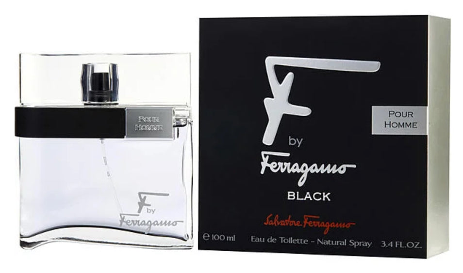 SALVATORE FERRAGAMO - F- BLACK ( M ) EDT SP 3.4 OZ