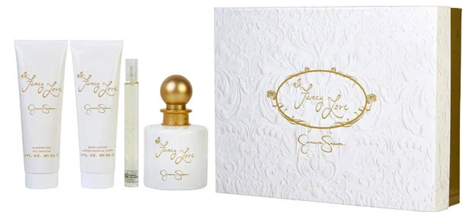 JESSICA SIMPSON FANCY LOVE 4 Pc Set ( W ) EDP SP 3.4, SP 0.34, SG 3.0, BL 3.0 OZ