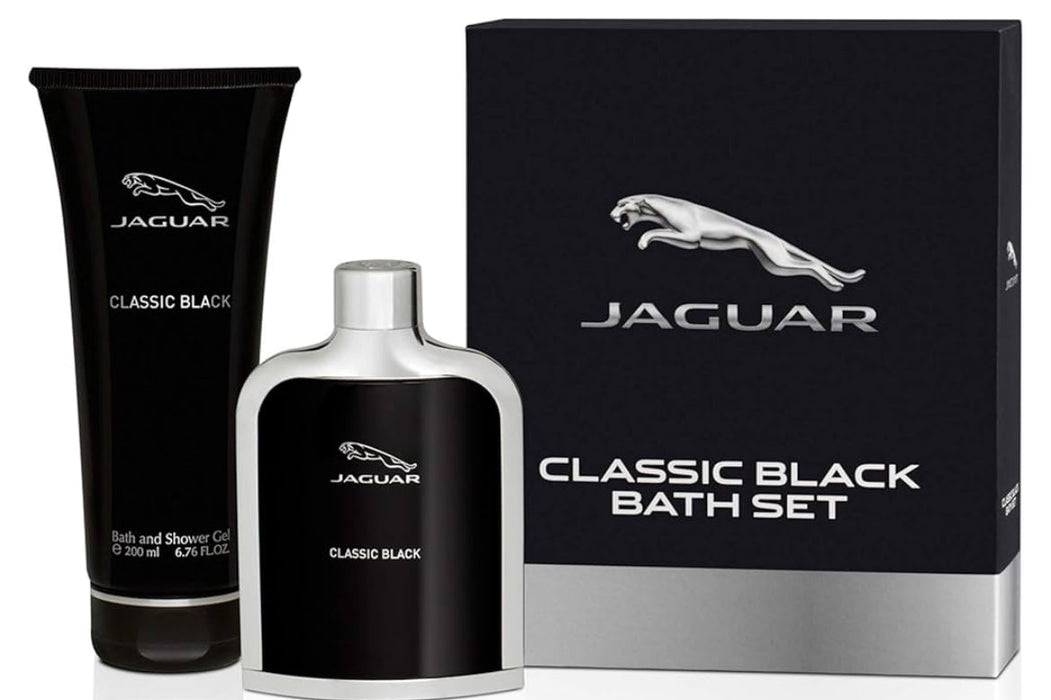 JAGUAR CLASSIC BLACK 2 PC Set ( M ) EDT SP 3.4, SG 6.7 OZ