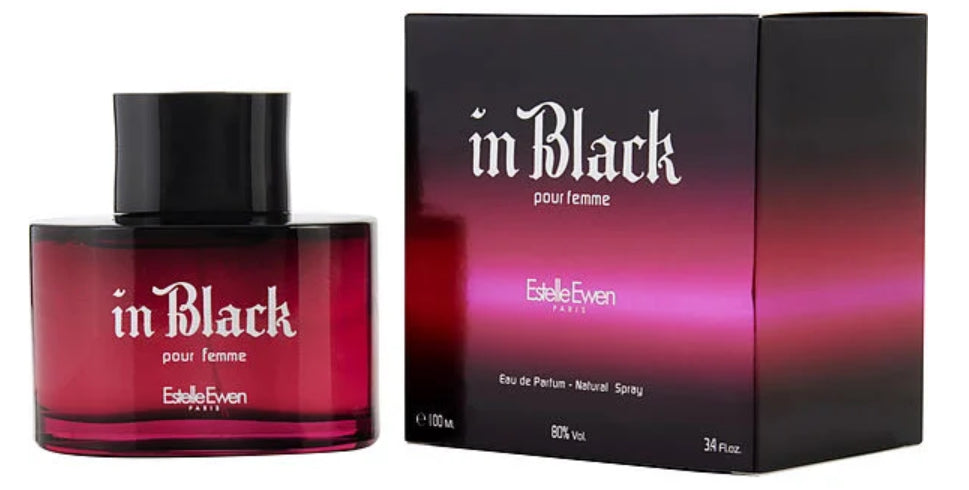 IN BLACK By Estelle Ewen ( Women ) EDP SP 3.4 OZ ( France ) - Close Out