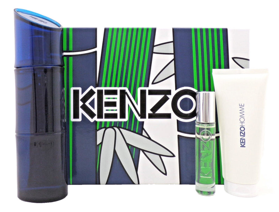 KENZO HOMME 3 Pc Set ( M ) EDT SP 3.71, SG 2.5 OZ