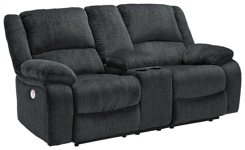 Draycoll DBL REC PWR Loveseat w/Console