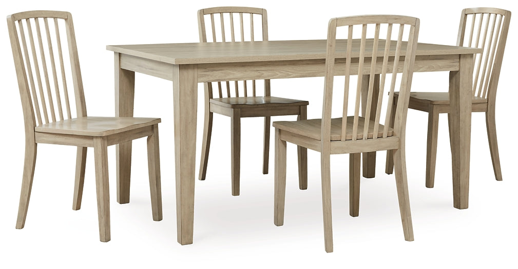 Gleanville Dining Table and 4 Chairs