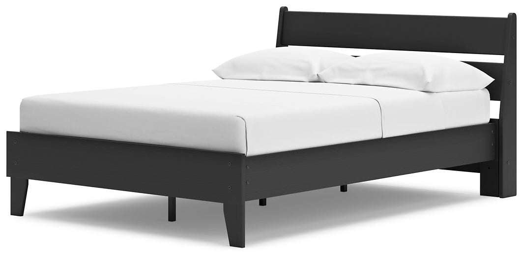 Socalle Full Panel Platform Bed with Dresser and Nightstand