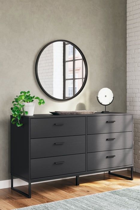 Socalle Twin Panel Headboard with Dresser and Nightstand