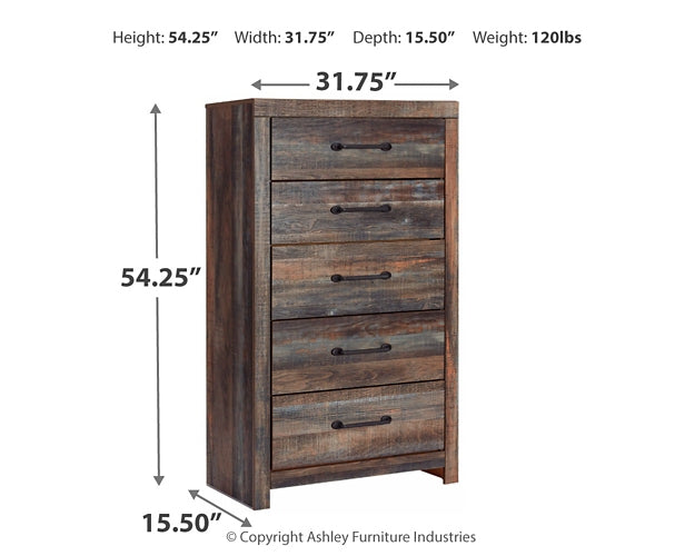 Drystan Five Drawer Chest