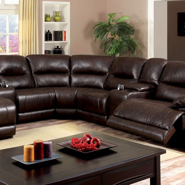 Glasgow-Sectional w/ 2 Consoles