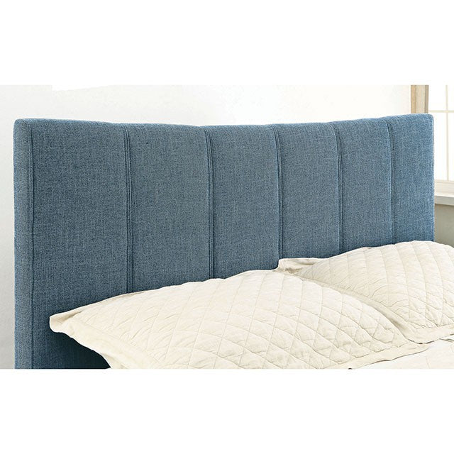 Ennis-Queen Bed, Dark Blue