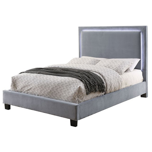 Erglow-Queen Bed, Gray