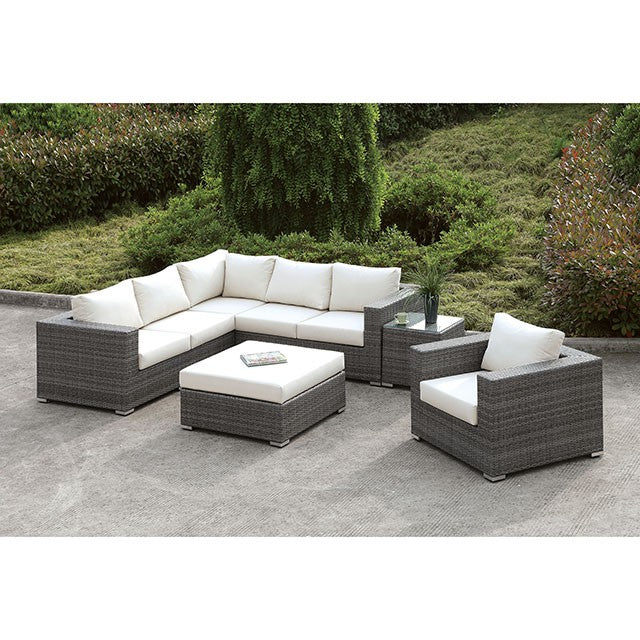 Somani-L-Sectional + Chair + Coffee Table + End Table