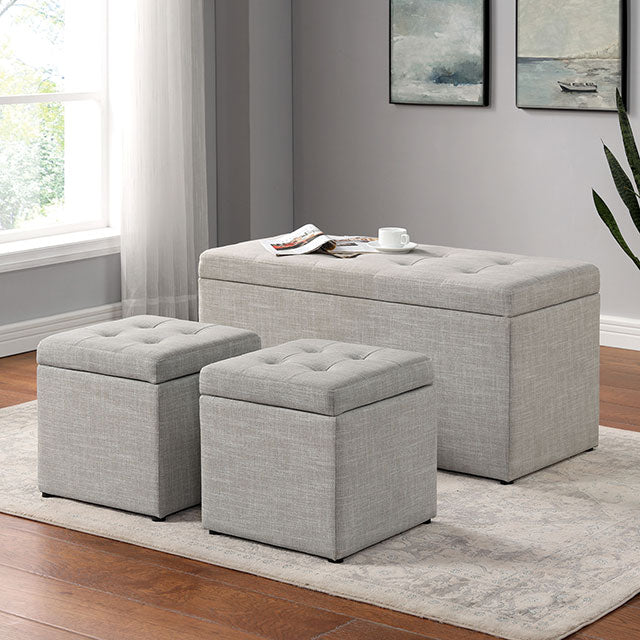 Daryn-Storage Bench w/ Ottoman