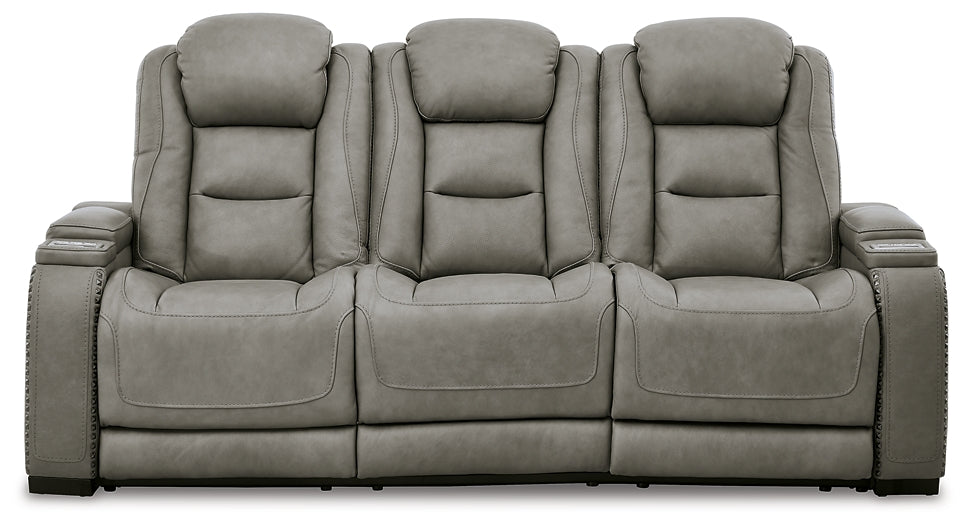 The Man-Den PWR REC Sofa with ADJ Headrest