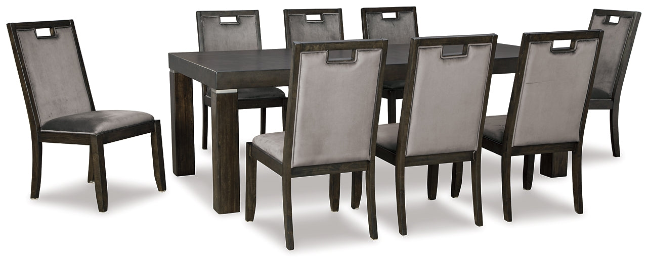 Hyndell Dining Table and 8 Chairs