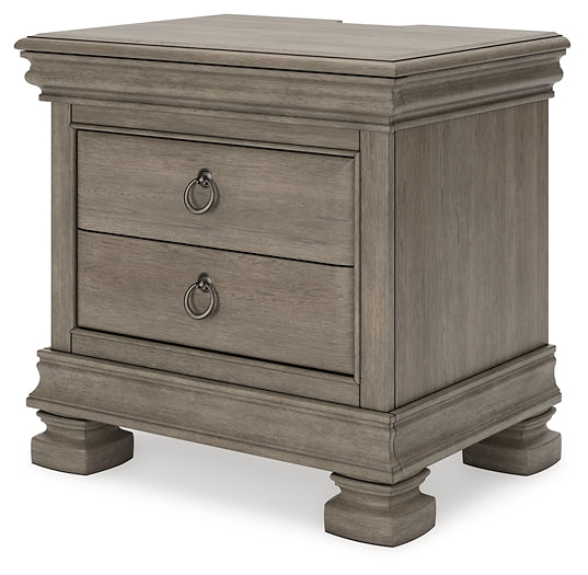 Lexorne Three Drawer Night Stand