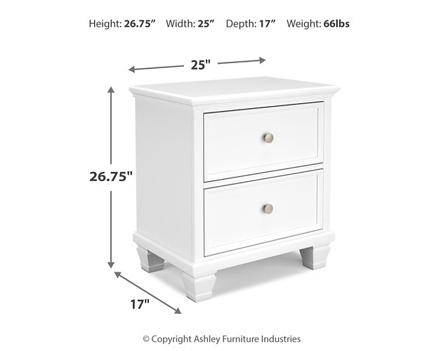 Fortman Queen Panel Bed with Mirrored Dresser, Chest and Nightstand